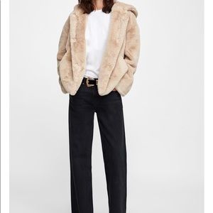 zara fuzzy jacket